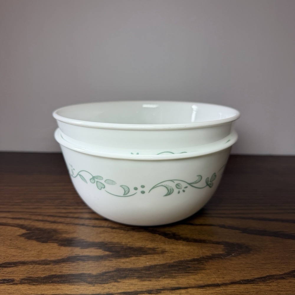 Vintage CORELLE Country Cottage 28 Oz Super Soup Cereal Bowls Set Of 2 - Picture 2 of 4